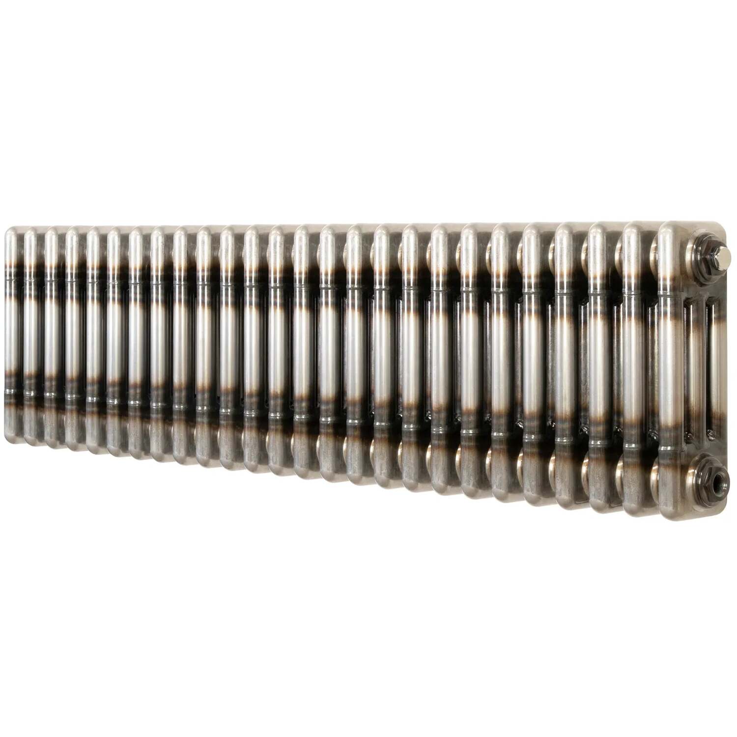 Monstershop Traditional 3 Column Radiator - 300 X 1190Mm - Raw Metal, Silver - Image 3
