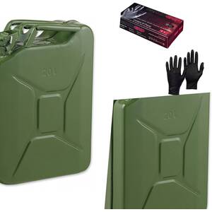 Pegdev 20L Heavy Duty Jerry Can Nitrile Gloves Certified