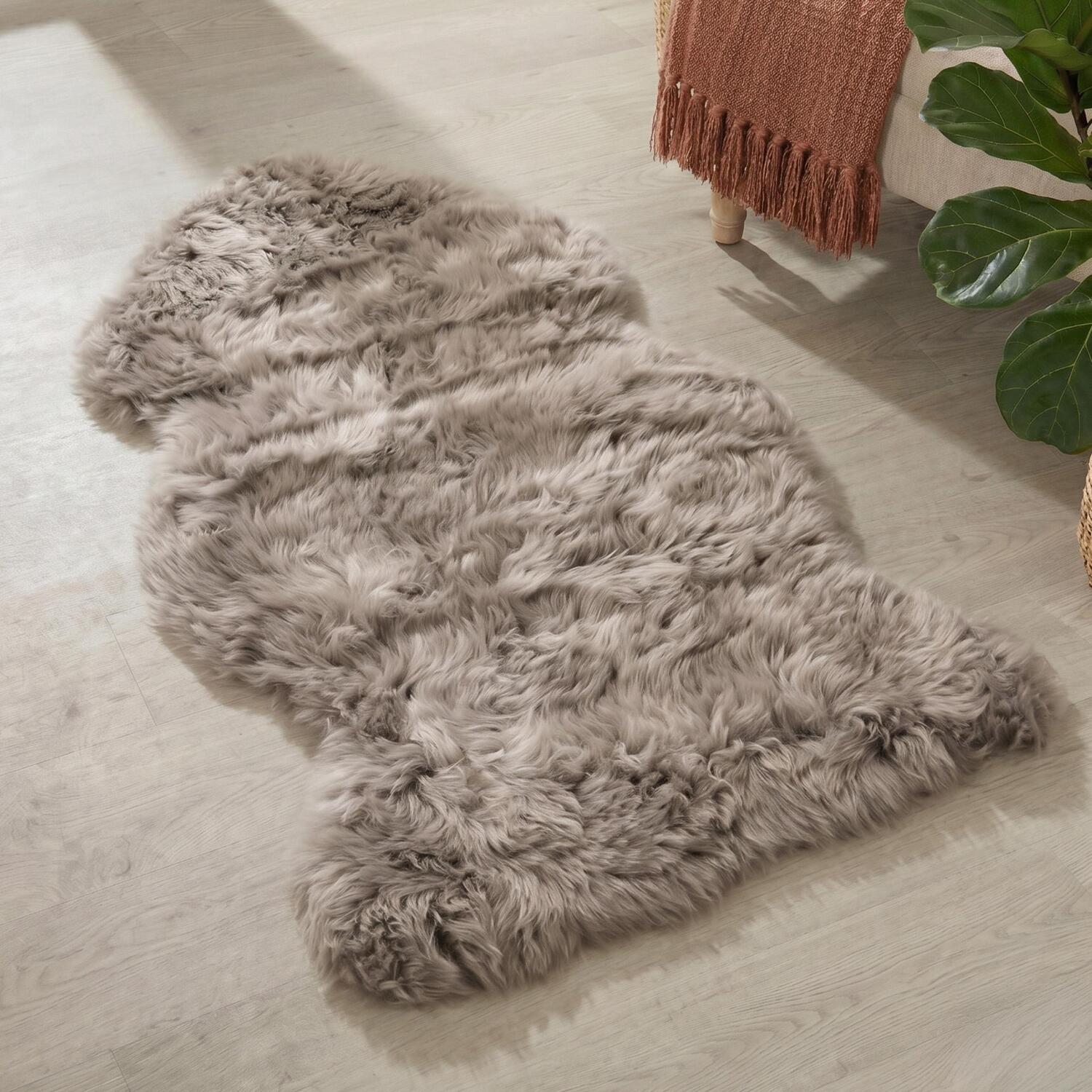 Native Natural Sheepskin Rug Xxl - Stone