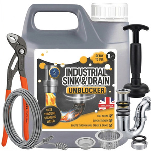 1 x 1 Litre Handy Size Heavy Duty Sink & Drain Unblocker For Plug Holes