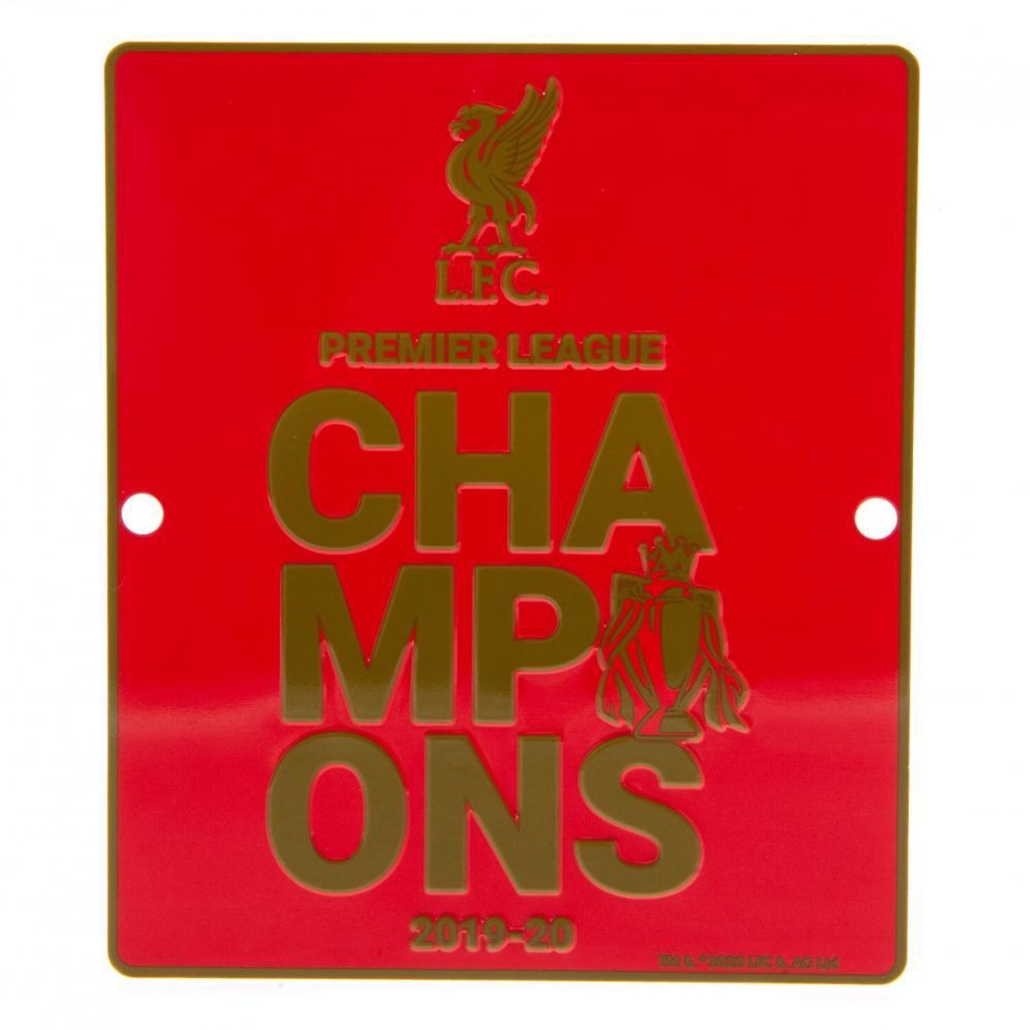 Liverpool Fc Premier League Champions Window Sign - Image 3