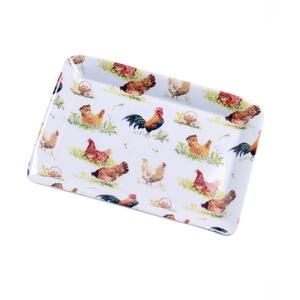 Farmyard Hens Latte Mug & Scatter Tray Set