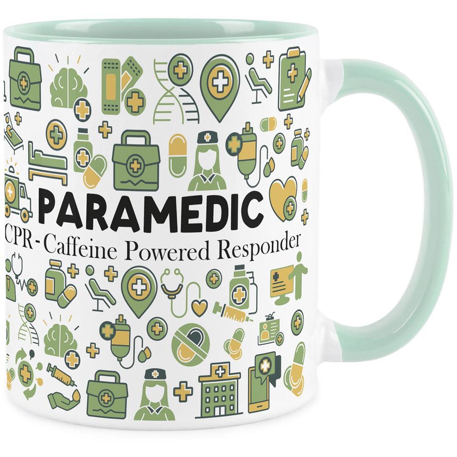 B&Q -  Paramedic MugNovelty First Responder Ambulance Paramedic GiftsTea/coffee Mint Ceramic Cup Present - Image 3
