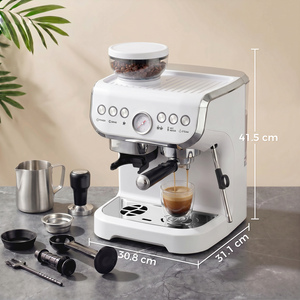 White HOMCOM Espresso Machine Good Housekeeping Institute Approved shot 18195359