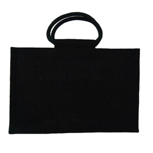Black Jute Gift Bag with Handles (35x15x25cm high)