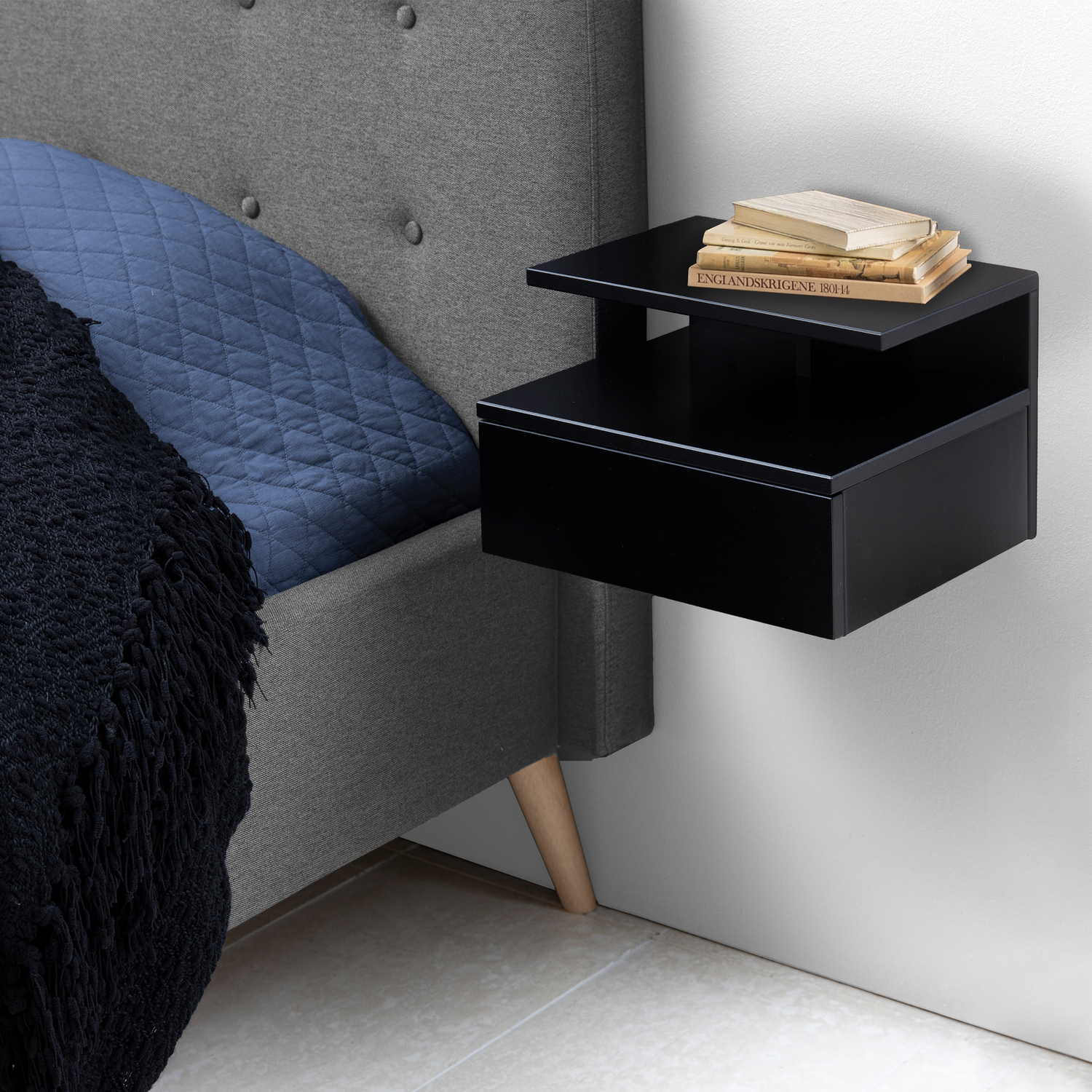 Furniture To Go - Bedside Table - Small - Black - Image 3