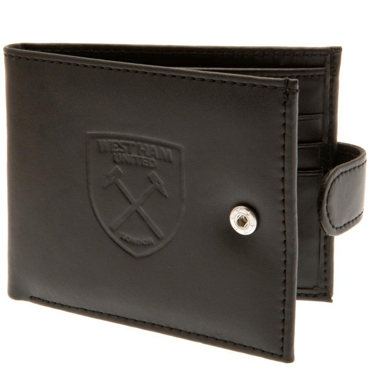 West Ham United Fc Rfid Anti Fraud Wallet - Black