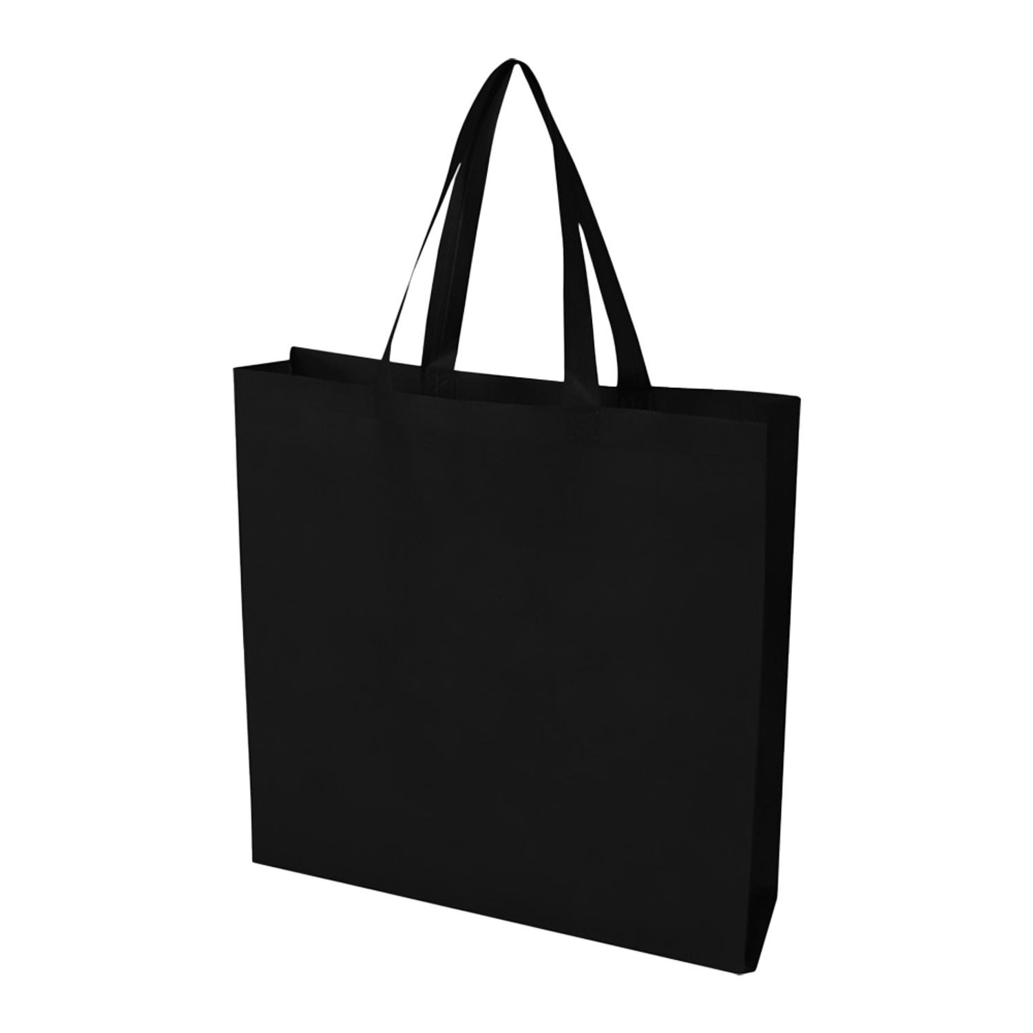 Floso Ecoseal Non-Woven Gusseted 12L Tote Bag A - Solid Black