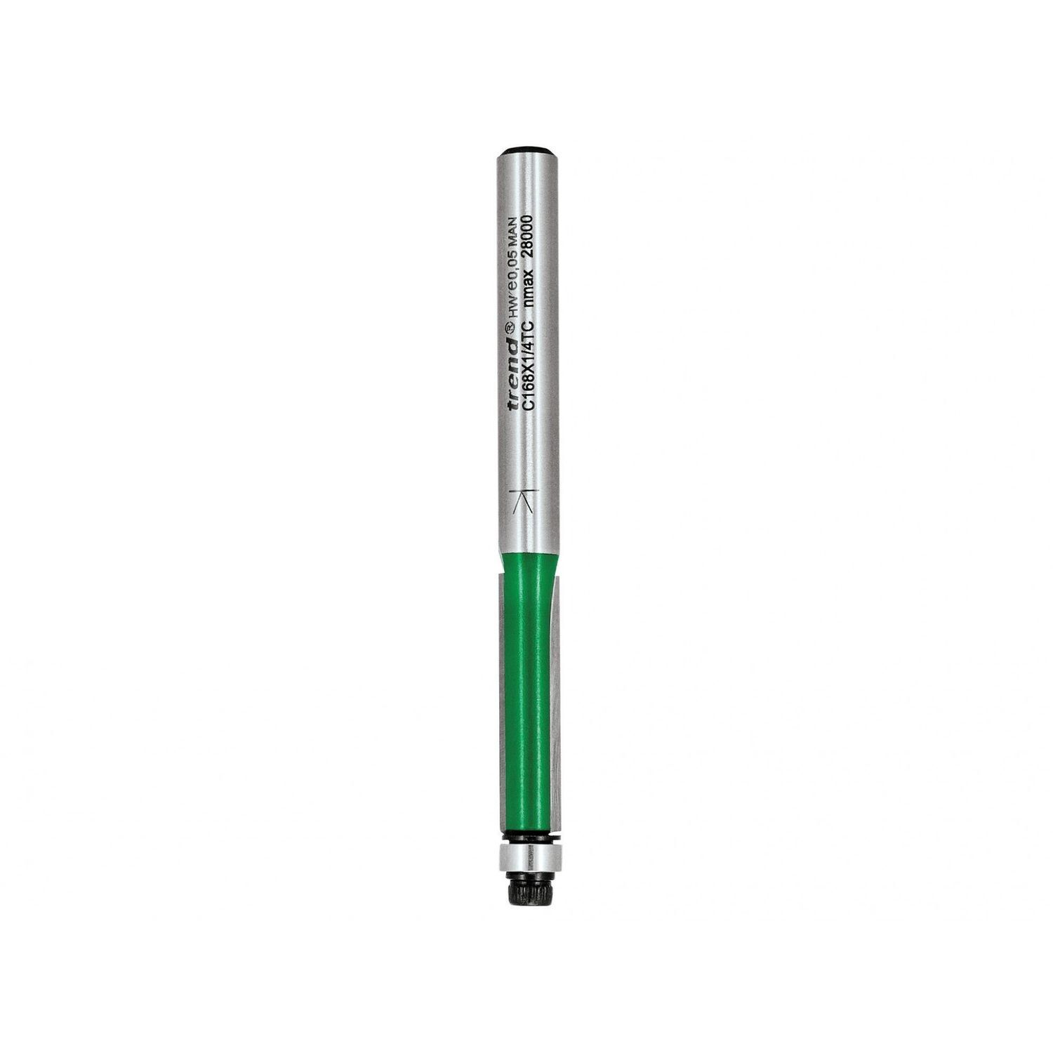 Trend C168 X 1/4Tc Guided Trimmer 6.35 X 25.4Mm A - Multi Colour