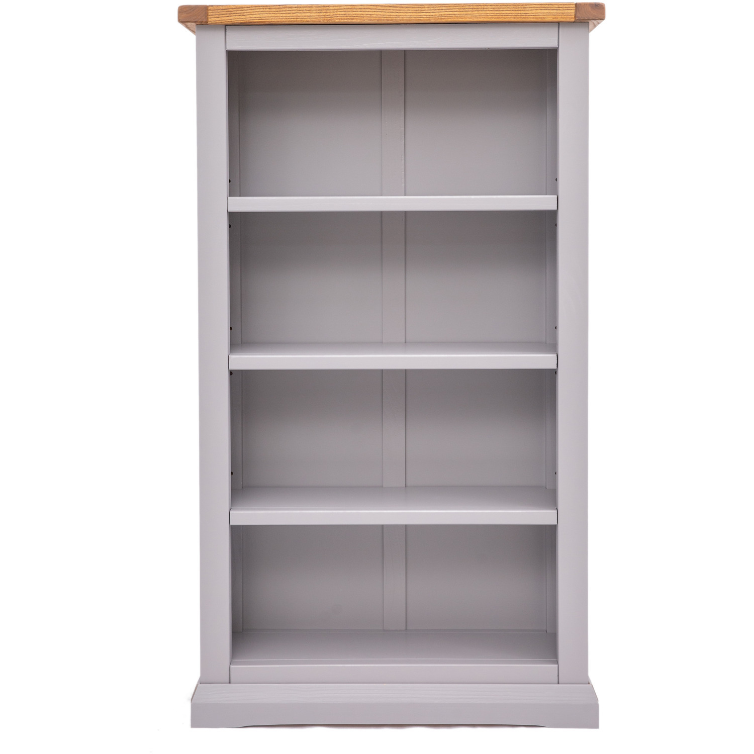 Cabinet Bits Grey Bookcase With Plinth 120X70x25cm - Image 3