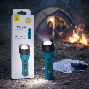 Dual Colour LED Flashlight Compact & Durable