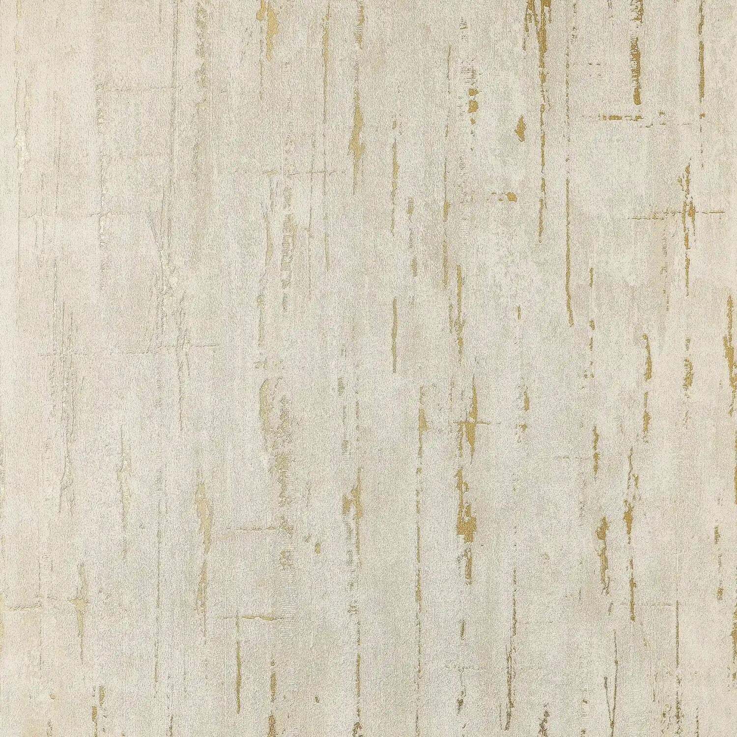B&Q -  Sample Of Sofia Wallpaper In Cream With Gold Metallic - Image 2