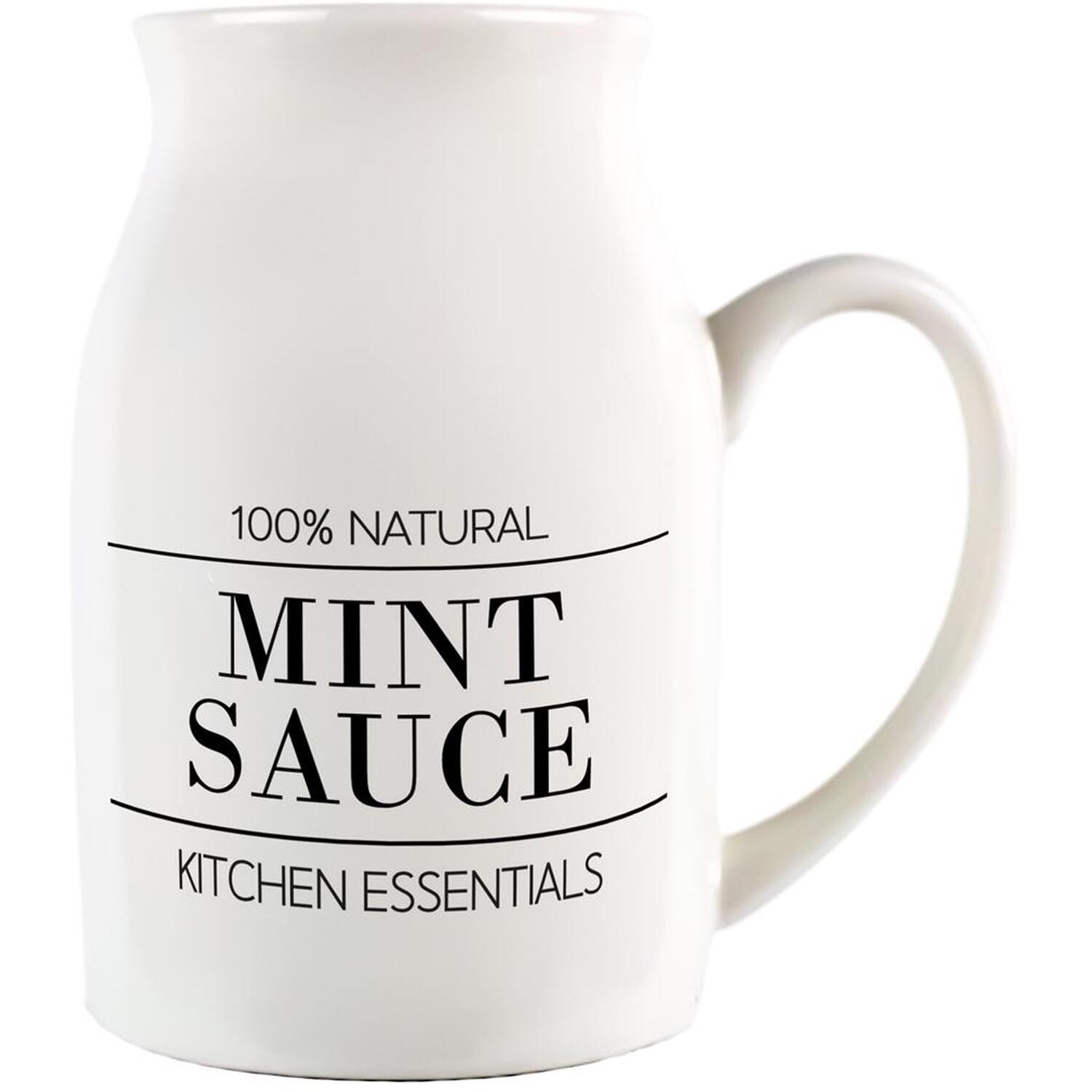 B&Q -  Minimalist Essentials Small Porcelain Serving JugMint Sauce - Image 3