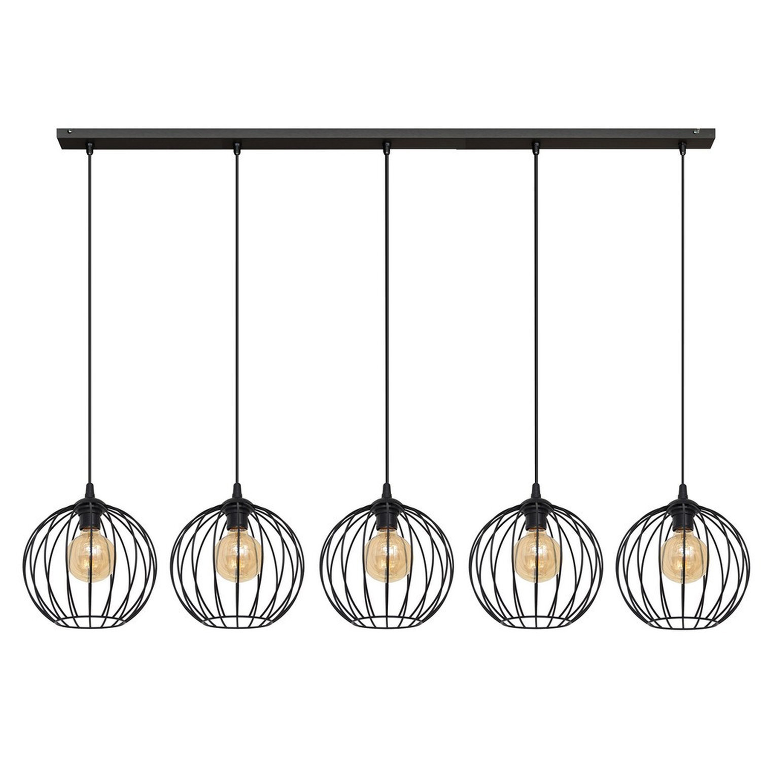 Helam Lighting Mercure Pendant Light Black