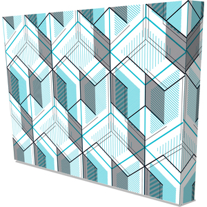 'Cubes' Graphic Art Print on Canvas