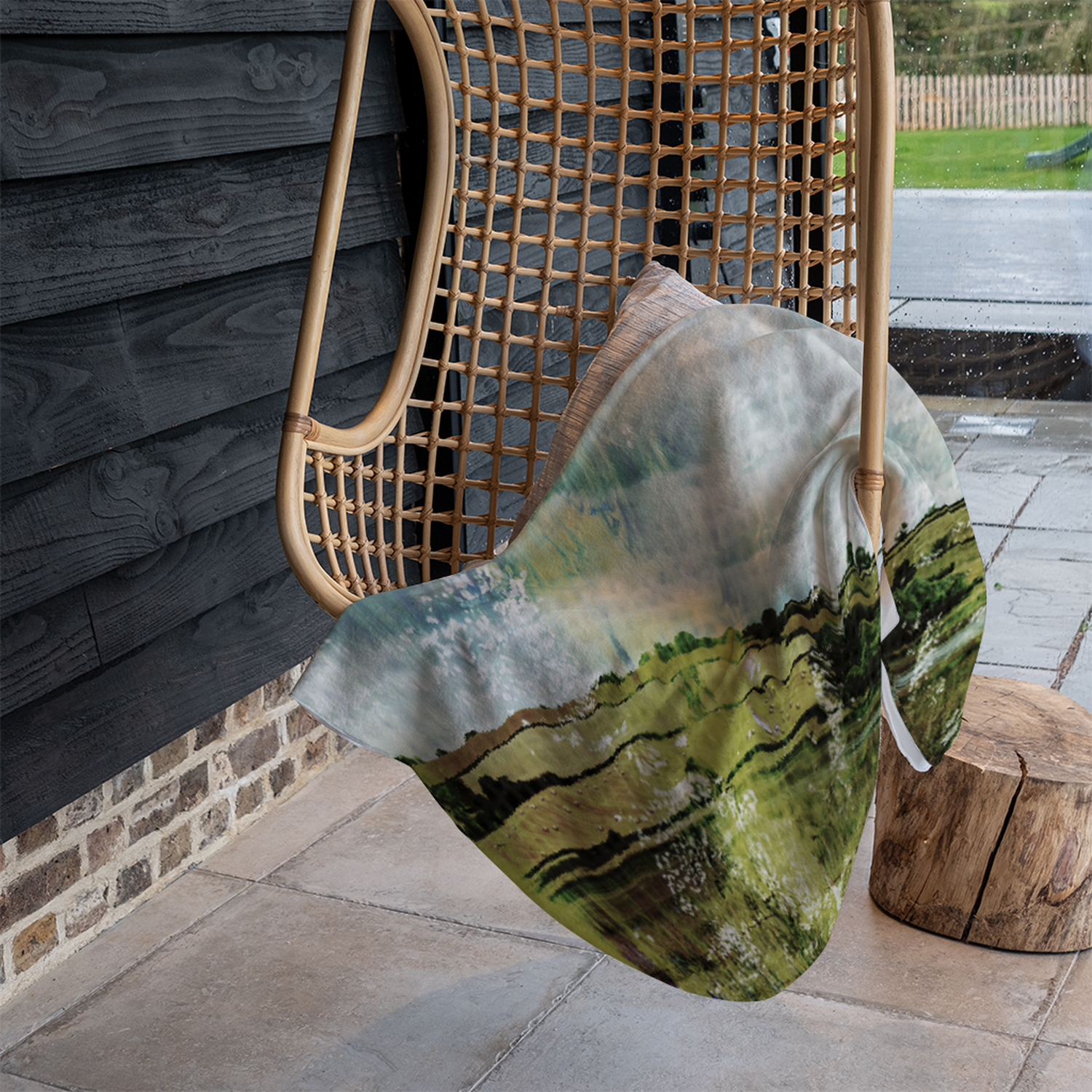 Classic Lake View Blanket - Green