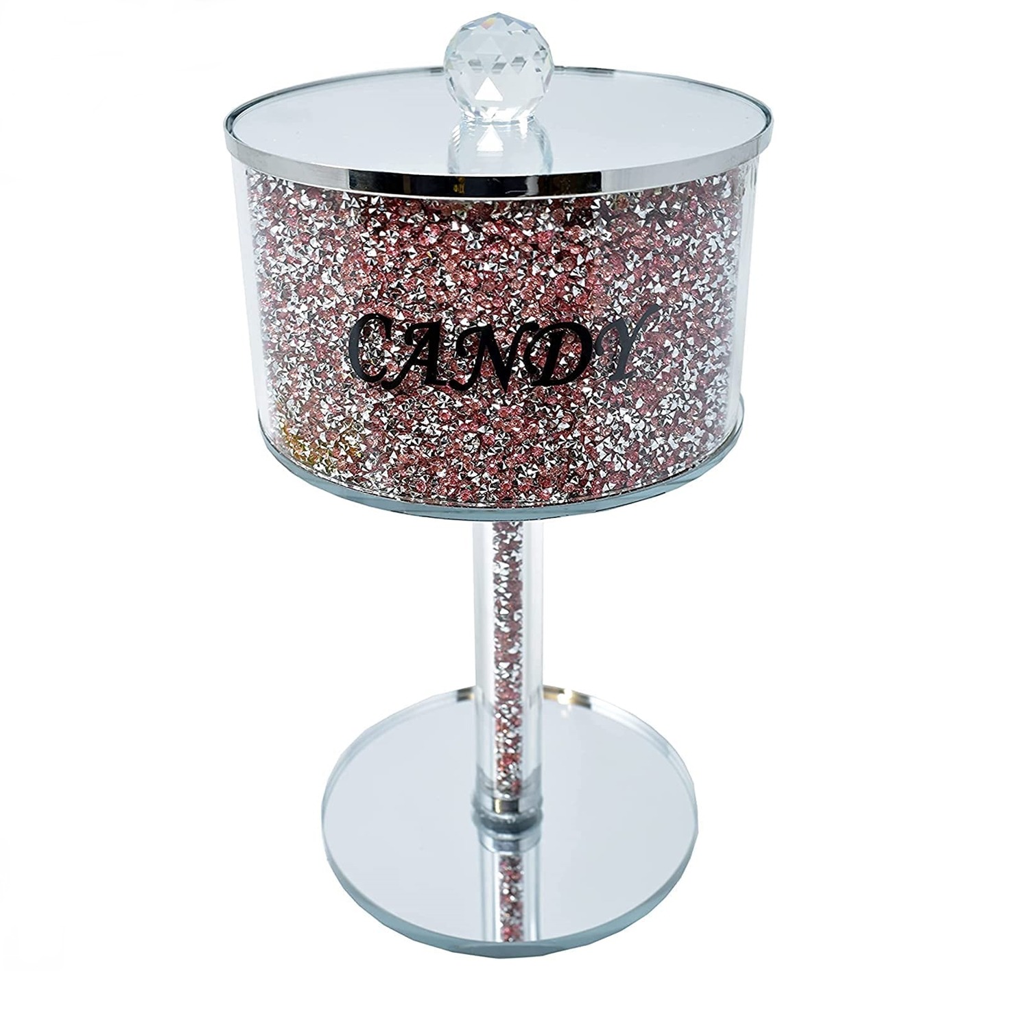 Image of Pink Candy Jar Sparkle Storage Crushed&hellip;