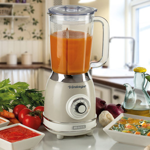 1000W Vintage Glass Jug Blender Cream