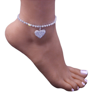 Heart Pendant Anklet