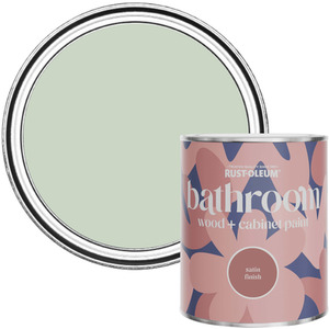 Rust-Oleum Bathroom Wood  Cabinet Paint in Satin Finish - Laurel Green 750ml