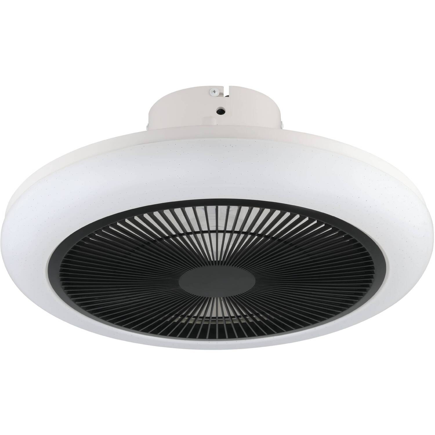 EGLO Kostrena WhiteBlack Ceiling Fan With Light - White, Black thumbnail