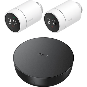 Smart Home Radiator Thermostat Twin Pack with Aqara Smart Hub