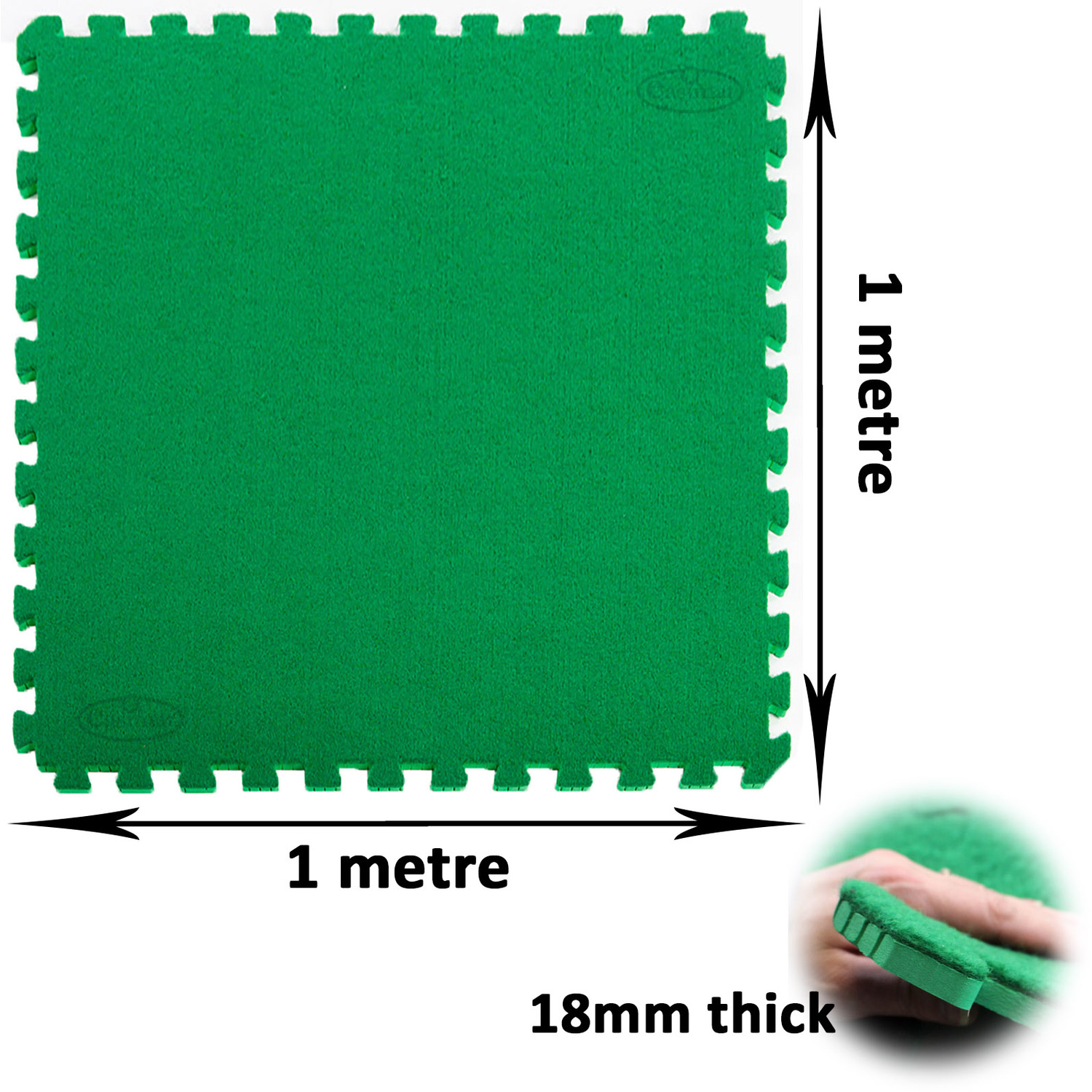 Artificial Grass Astro Tile Turf Mat - Green