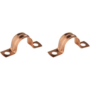 Pack of 2 Copper Saddle Clips