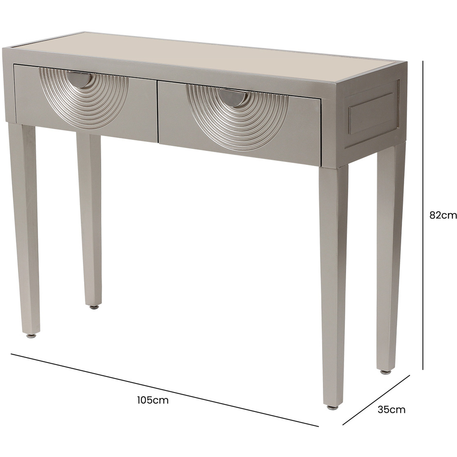 Modern Wooden Console Table - Luxury Gold