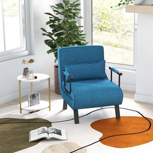 Blue 4-in-1 Convertible Single Sofa Bed shot 6079817