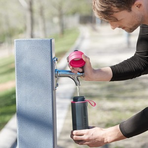 Fill and Go Filter Water Bottle - Pink