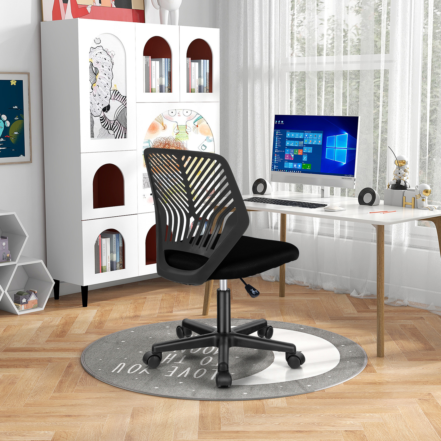 Kids Mesh Computer Chair - Black