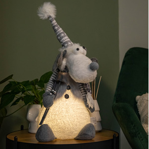 Light up Battery Operated Sitting Christmas Reindeer Decoration