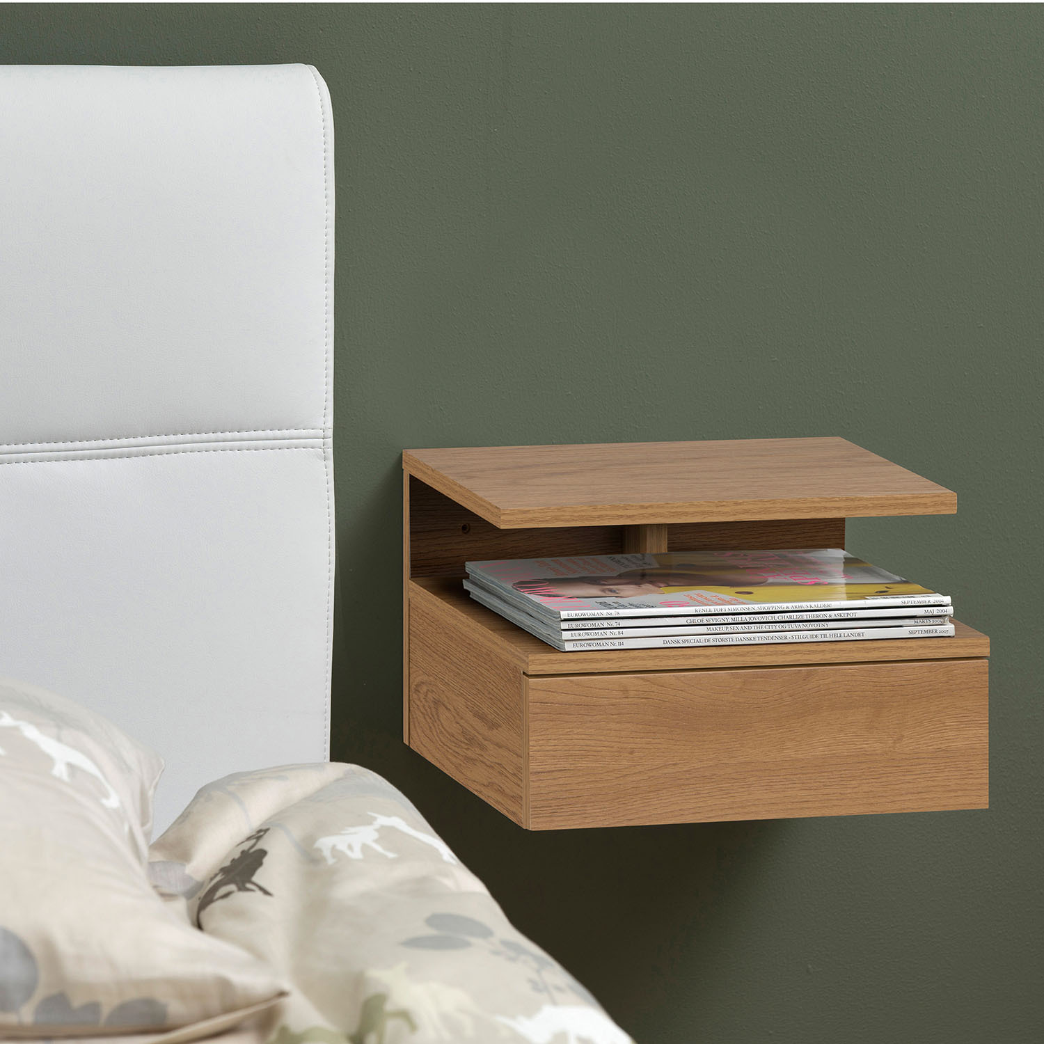 Ashlan Bedside Table - Oak