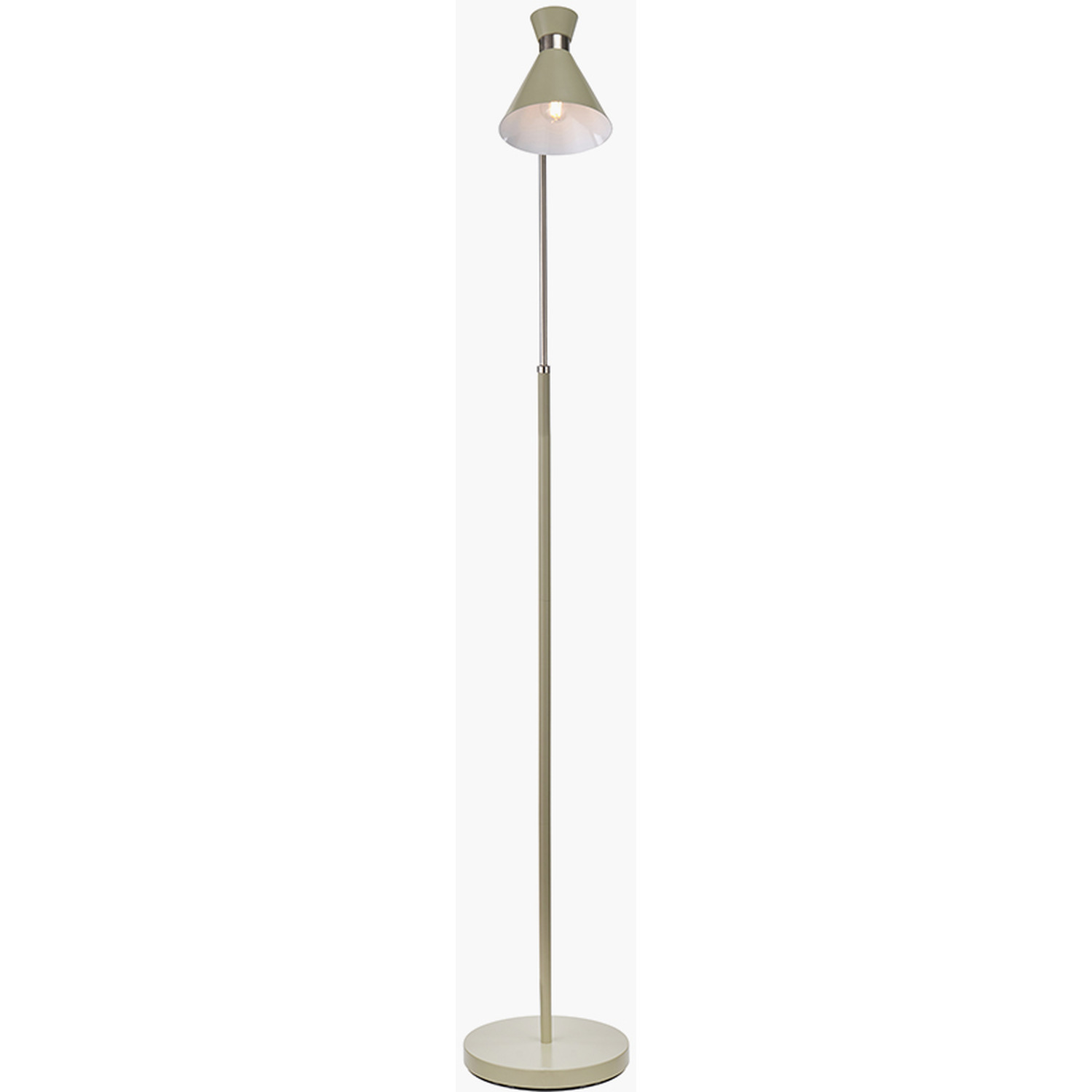 Brushed Metal Floor Lamp - Green
