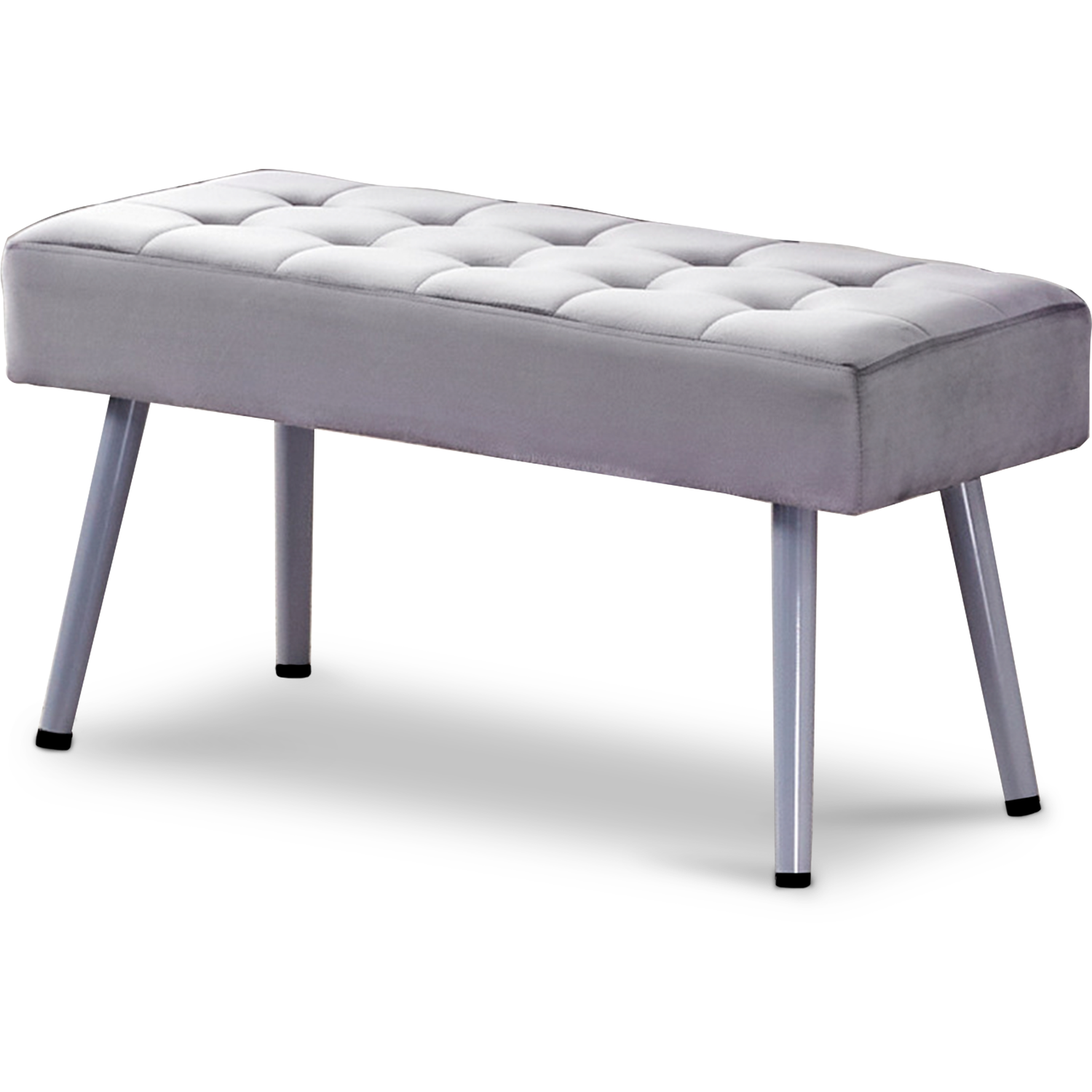 Stone Grey Effect Table With Benches Dining Set - Grey 77cm