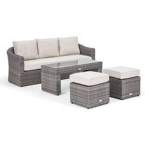 Classic Rattan 5 Seater Sofa Set