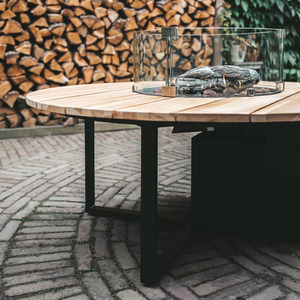 Cosiloft 120cm Round Fire Pit Table for Outdoor