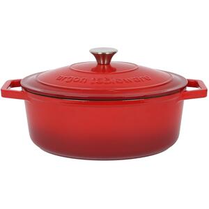 Oval Cast Iron Casserole Dish - 4.68L