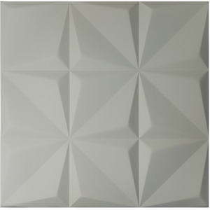 Artistic 3D Geometric Relief PU Leather Wall Panels Size 600x600x20