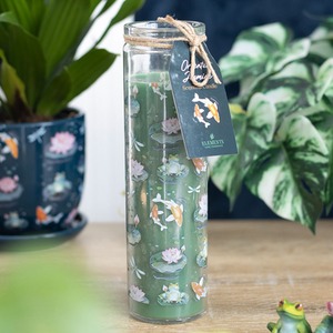 Pond Print Oriental Tube Candle