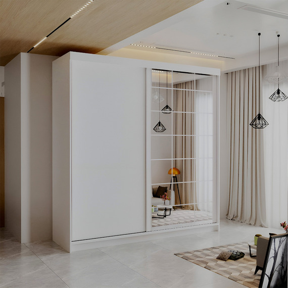 Casanova Sliding Mirror Door Wardrobe