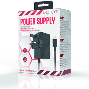 Venom Nintendo Switch 2 Fast Charge 60W Power Adaptor