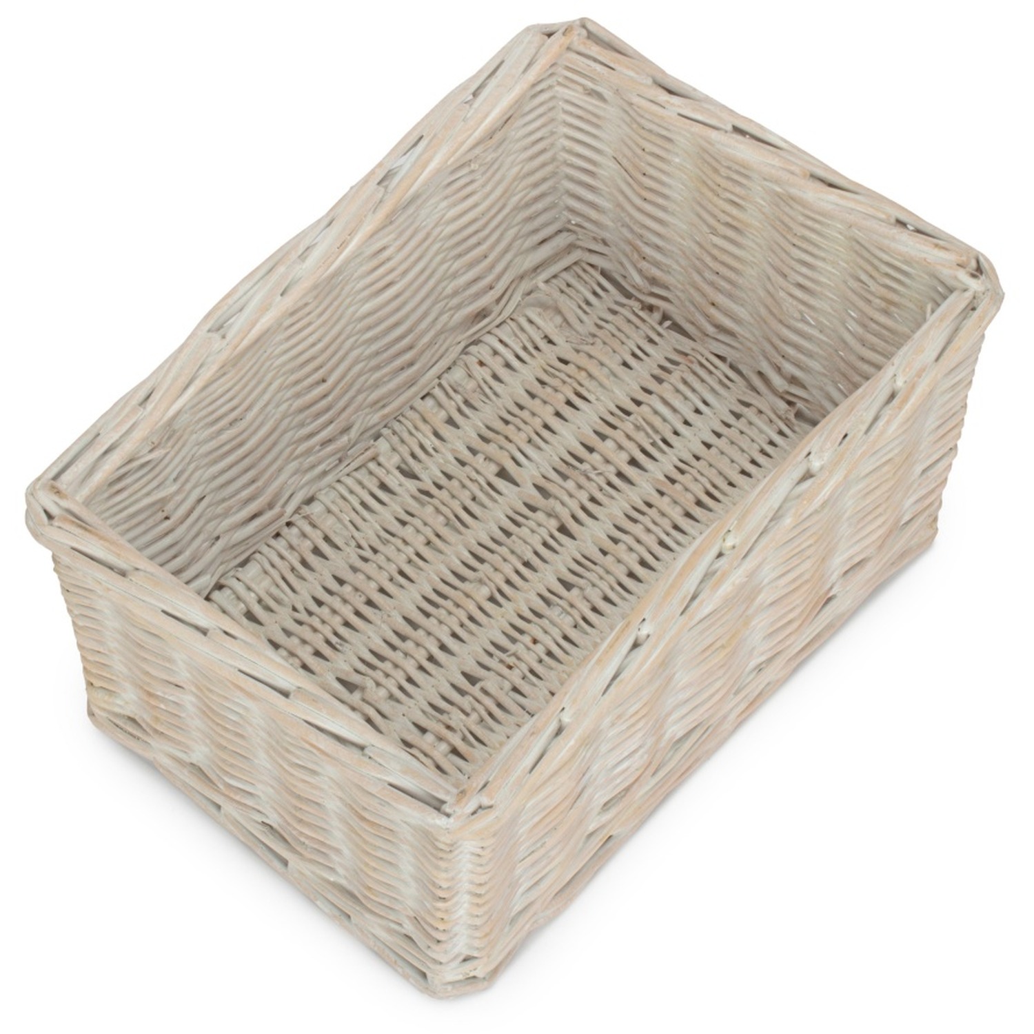 Image of White Wash Willow Trays - White&hellip;