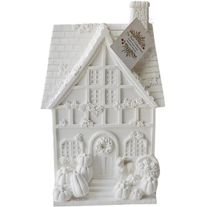 Paint Your Own Ceramic Autumn House Decoration