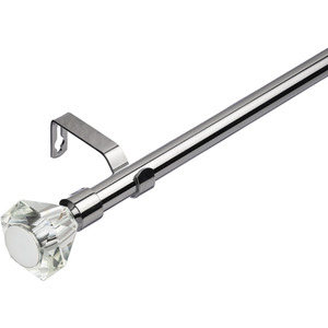 19mm Extendable Metal Curtain Pole Set Diamond