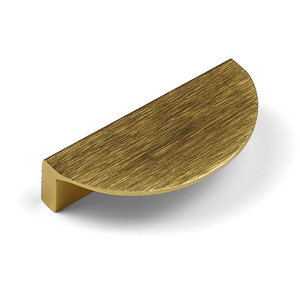 Satin Brass Half Moon Cabinet Handle