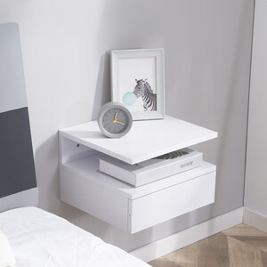 HOMCOM Floating Nightstand Set of 2