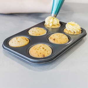 MasterClass Non-Stick 6 Hole Deep Baking Pan