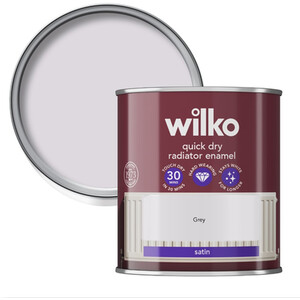 wilko Quick Dry Satin Radiator Enamel Paint 250ml